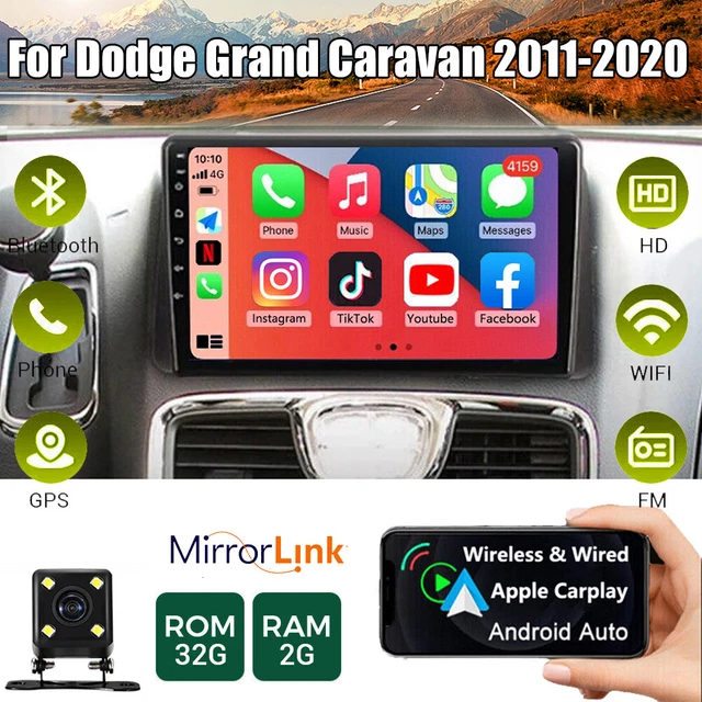 ANDROID APPLE CARPLAY Stereo Radio GPS NAVI For Dodge Grand Caravan