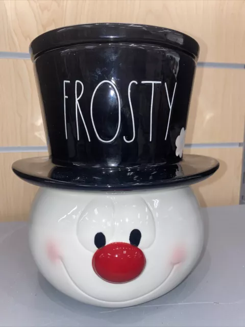 Rae Dunn "FROSTY" Cookie Jar Canister Christmas Snowman