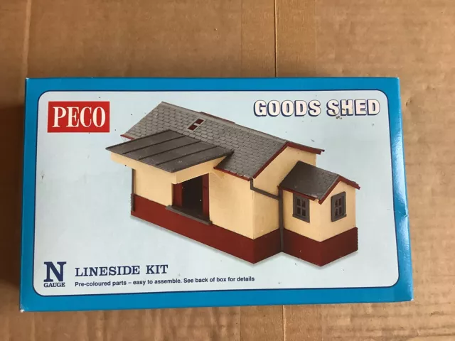 NB-6 PECO N Gauge Plastic kit Wooden type Goods Shed. Brand New