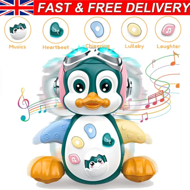 Baby Musical Crawling Penguin Toys for 1-5Year Old Toddler Toys Sensory Toys