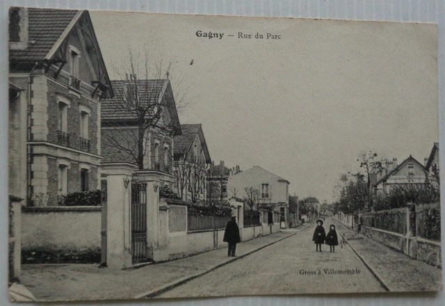 Gagny 93 CPA Rue Du Park Good Condition Animated 1908