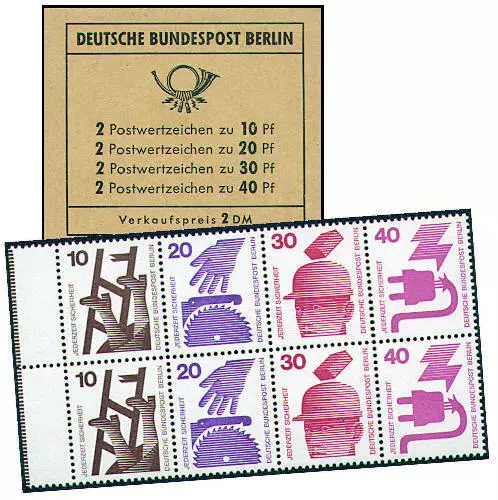 Berlin Markenheft Nr. 8 "Unfallverhütung 1972"