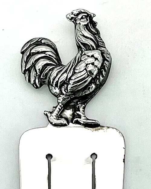 Rare Antique Silver Cockerel Bookmark by Sampson Mordan & Co – 1922