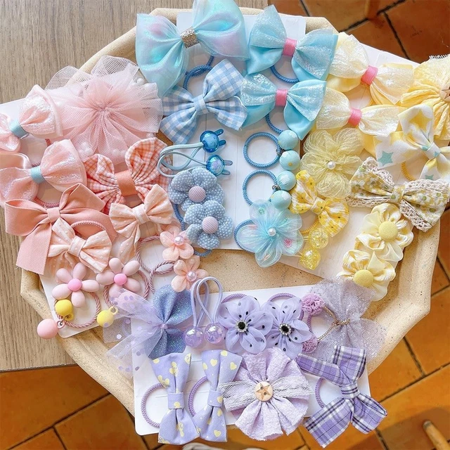 Anello per capelli bambino buon fiore elastico elastico per capelli bambino corda per testa rete arco