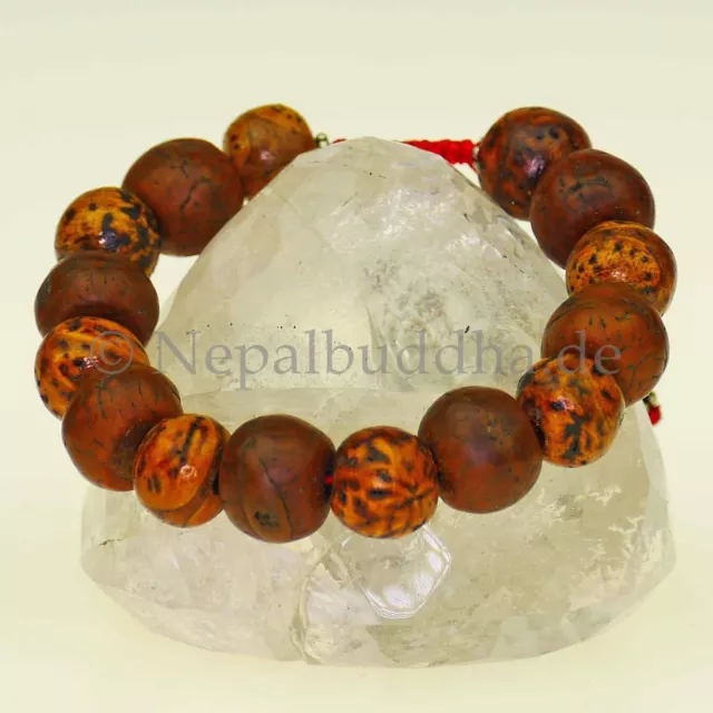 Bracelet Bodhi Tree Seeds Balls (12mm) Nepal Indian s35