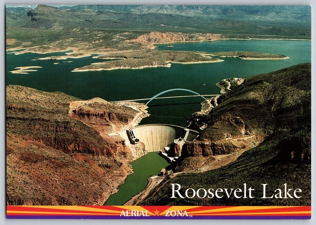 Arizona AZ - Aerial View Of Roosevelt Lake - Vintage Postcard 4x6 - Unposted