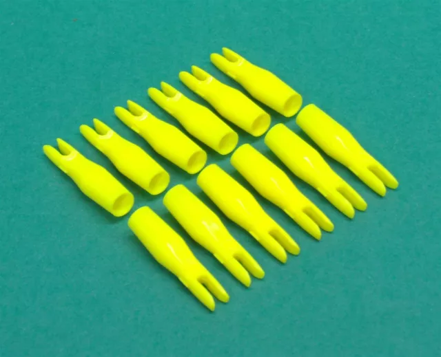 Easton - Beman Carbon Arrow 3-D Super Nocks - 16/64 - Yellow - New Dozen