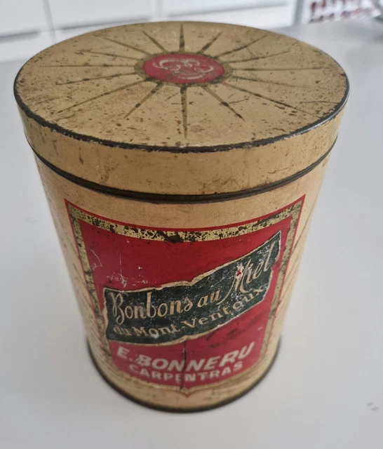 ANCIENNE BOÎTE EN Tôle Publicitaire #31 - Bonbons Coq Blanc EUR 25,00
