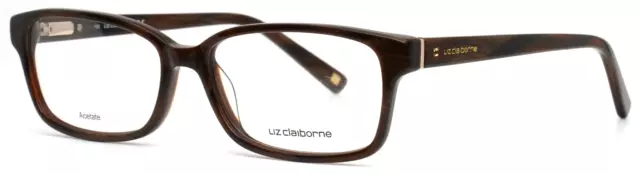 LIZ CLAIBORNE L633 0WR9 Brown Womens Rectangle Full Rim Eyeglasses 52-15-135