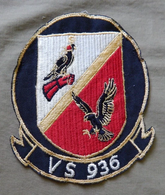 VIETNAM WAR, U.S. Navy, Large Size Squadron Patch, VS 936, Anti