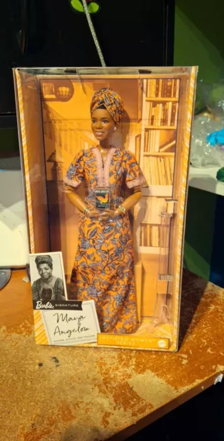 Mattel Barbie Maya Angelou Inspiring Women Series Doll NIB RARE Sealed GXF46