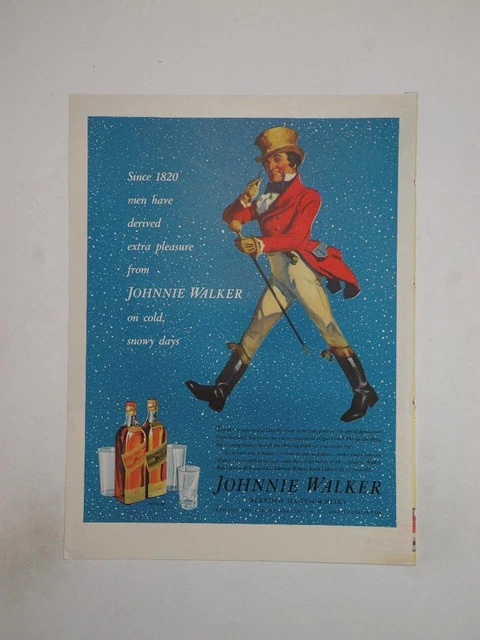 Magazine Ad* - 1937 - Johnnie Walker Whiskey