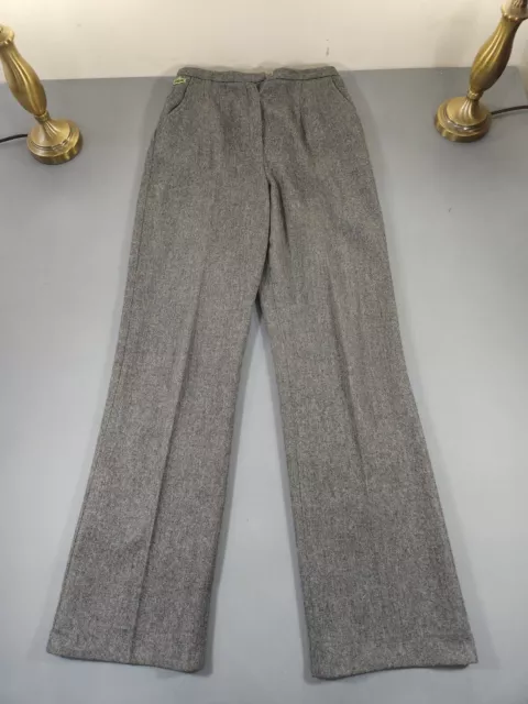 Vintage Lacoste Izod Tweed Pleated Lined Dress Pants Womens Size 14 Gray RARE