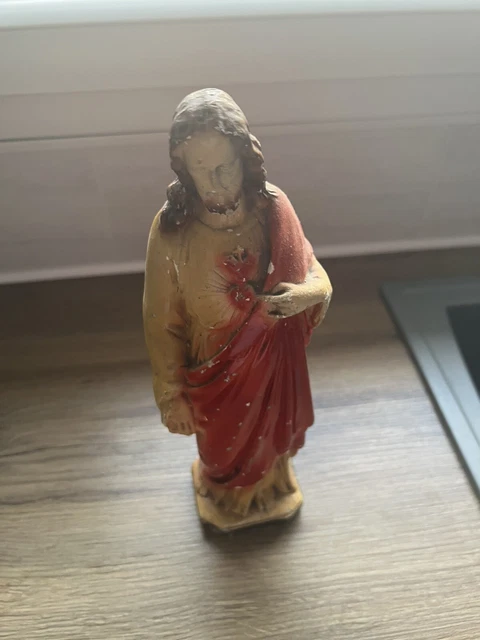 Ancienne Statue Jesus Christ Religieux