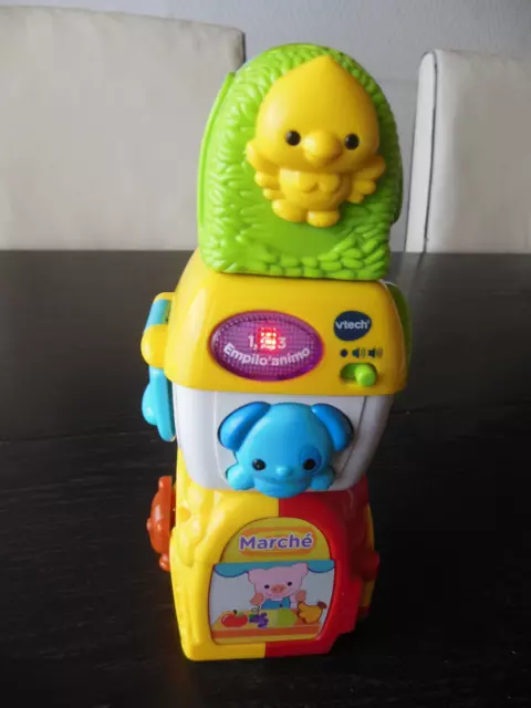 jouet premier âge vtech 1, 2, 3 empilo'animo