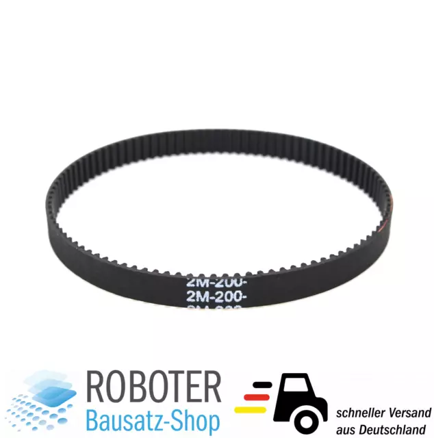 200mm geschlossener Zahnriemen GT2 100 Zähne timing belt 3D-Drucker CNC RepRap