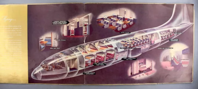 Bristol Brabazon Fantastic Large Manufacturers Sales Brochure Cutaway