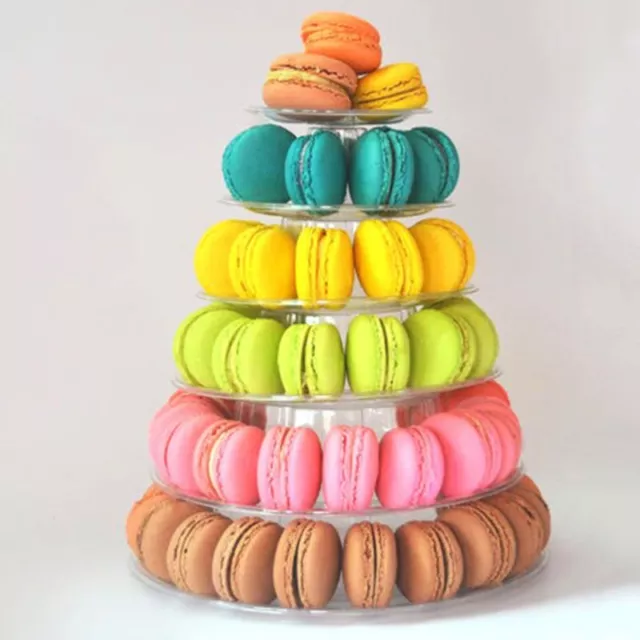 Sleek Round Macaroon Tower Stand Impress Your Guests with a Stunning Display