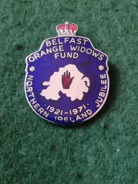 1921 -71 Belfast Orange Widows Fund Enamel Badge.