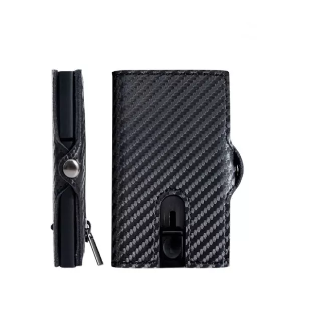 Mens RFID Blocking Slim Wallet ID Credit Card Holder Thin in Luxury Package 