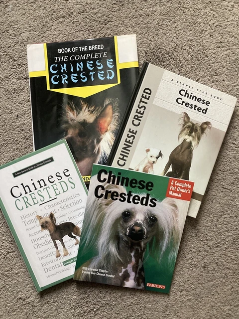 Chinese Crested Dog Books ~ Owners Manual 4pc Book of the Breed Kennel Club LOT