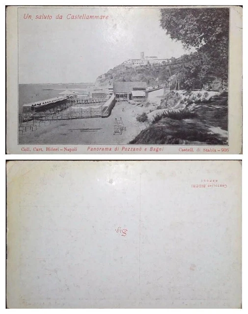Cartolina Napoli Castellammare Di Stabia Saluti