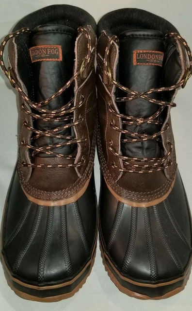 LONDON FOG MENS 11 Insulated 3m Boots New No Box duck rain  display picture 3