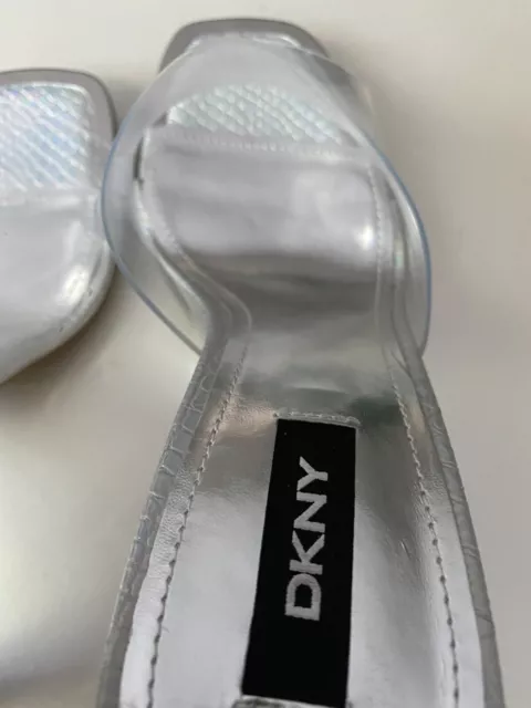 DKNY Bronx Dress Sandals Clear Size 8.5 M BRAND NEW