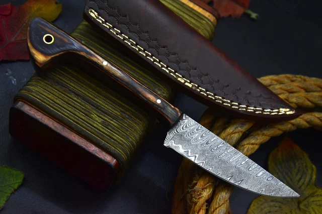 Custom 8.1"OAL Hand Forged Damascus Steel Hunting Knife Handmade (J7) 2