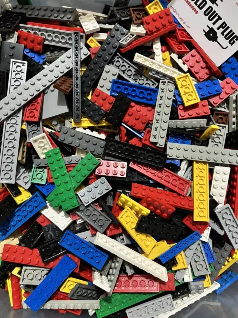 LEGO Plates Bundle 50x Job Lot Mixed Colour + Size Bundle, Great Value! Cleaned