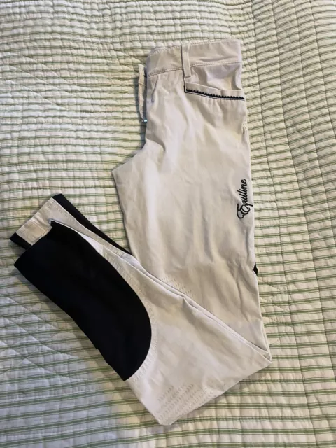 Genuine Ladies Equiline White Breeches Size UK 8