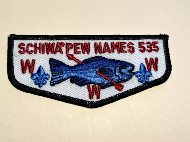 Boy Scouts - OA - Schiwa'pew Names Lodge 535 Flap Patch