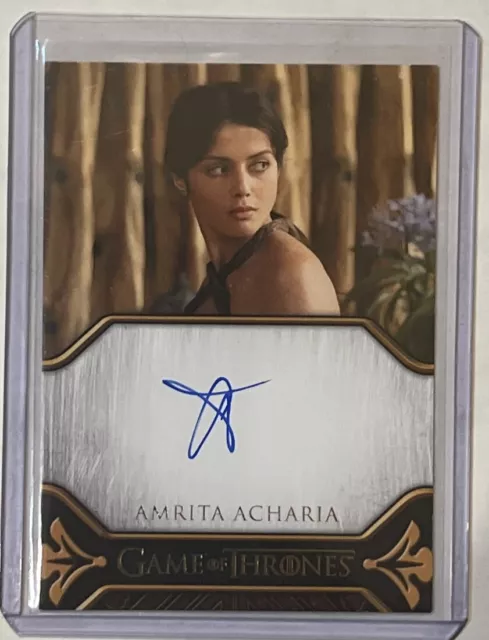 Game of Thrones Art & Images AMRITA ACHARIA as IRRI on card Autograph