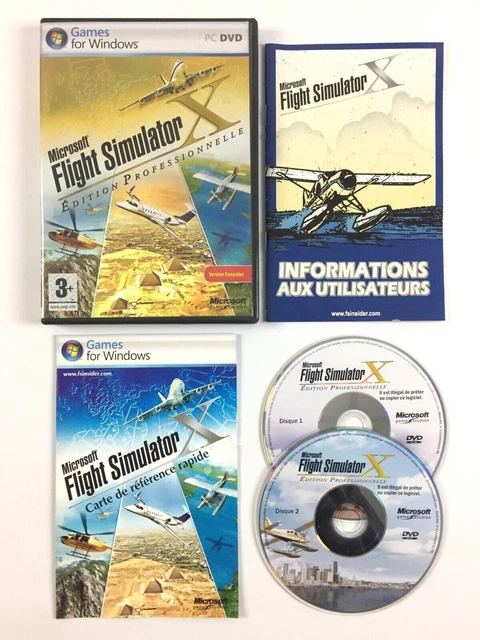 Jeu PC Microsoft Flight Simulator 2002 Édition Professionnelle - Version Française - Bon état