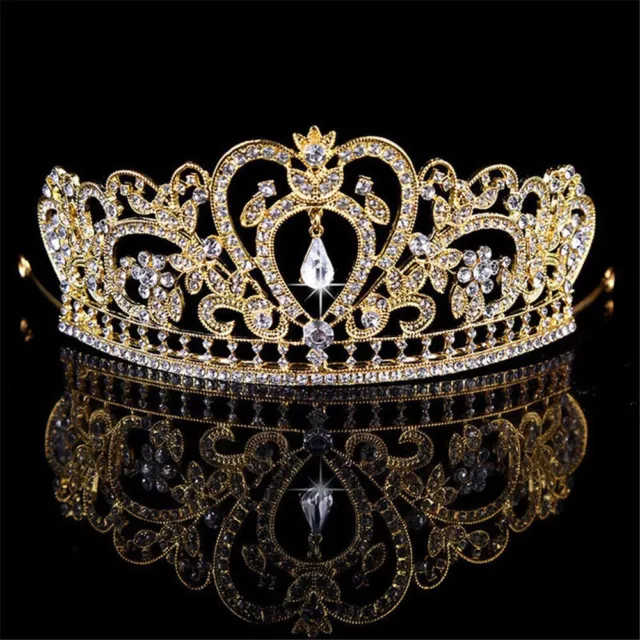 Wedding Bridal Queen Hair Tiara Headband Hair Accessories Crystal Crown