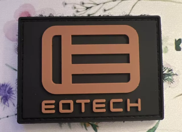 EO Tech Patch Morale Hook/loop Back Black Brown Shot Show 2022
