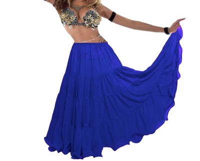 Avoria Raso Danza Del Ventre Donna Casual Abbigliamento 14.6m con Volant Gonna S52 