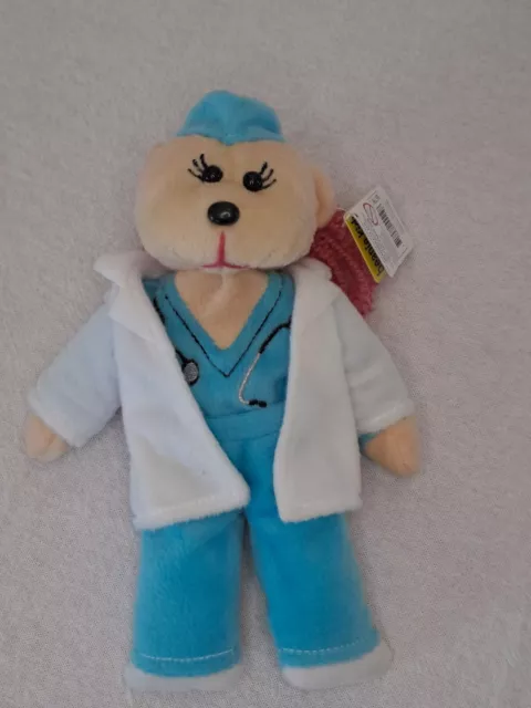 Skansen Beanie Kids Dr. Stef Ascope The Bear Bk786 Retired With Tag