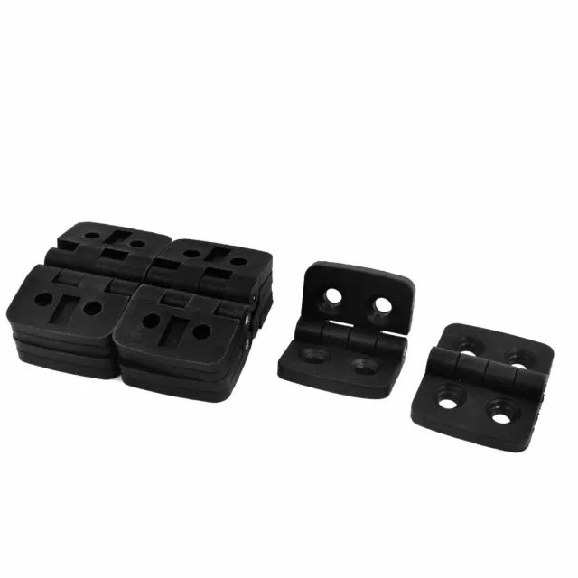 40mm x 30mm Black Plastic Cabinet Ball Bearing Hinge 10 Pcs for Door