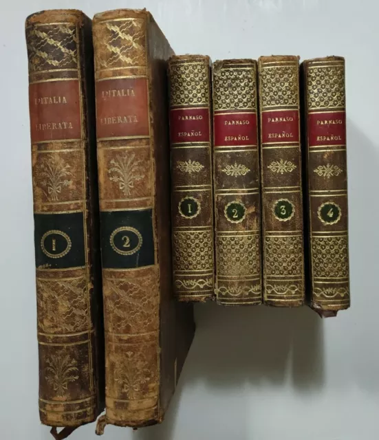 1787 L ITALIA LIBERATA 2 Vol. + TESORO PARNASO DEL ESPANOL 4 Vol.