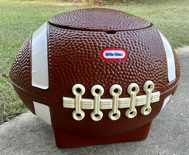 VINTAGE 1980S 80S Little Tikes Football Toy Box Chest w/ Lid, GUC 149.