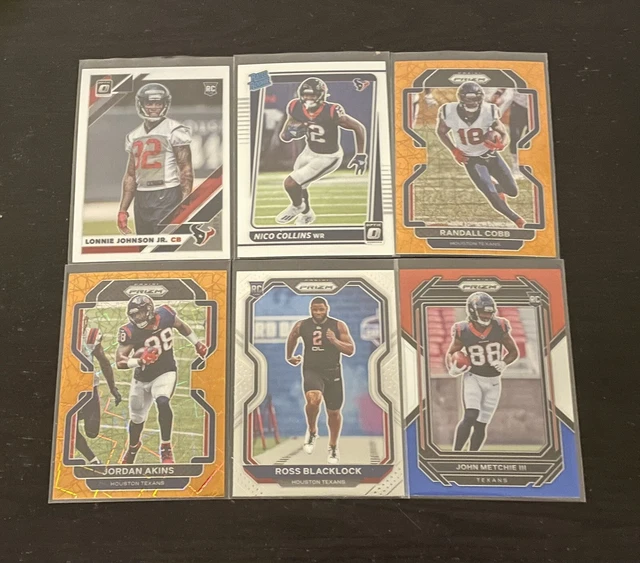 Houston Texans Panini Rookies, Inserts & Parallels NFL Football Card Lot!!!