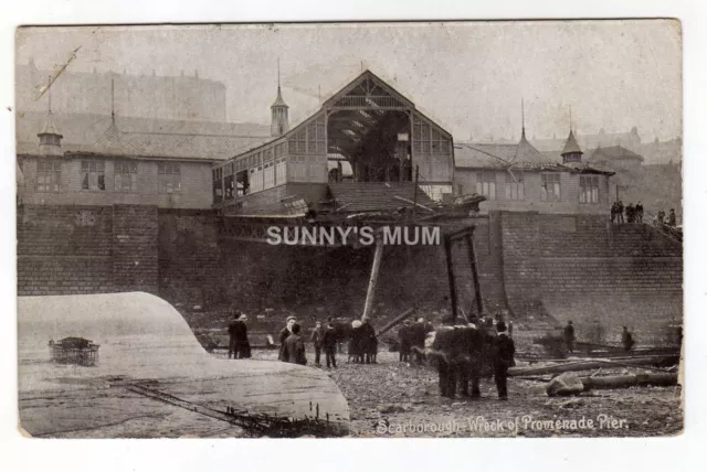 Yorkshire, Scarborough, Wreck Of The Promenade Pier