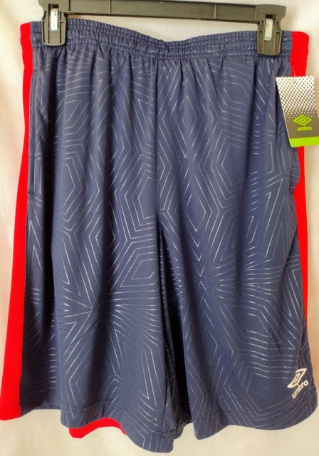 Umbro Navy/Vermilion Shorts• Blue/Red• Lined•Size XL(16/18)