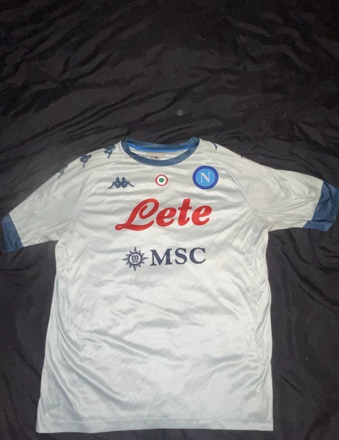 Maillot SSC Napoli 2016-17 Kappa Domicile - Version Joueur Kombat - Taille M/L - Neuf