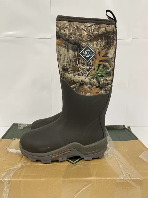 Muck Men's Woody Max Brown Realtree EDGE™ Waterproof Boots WDM-RTE Size 7