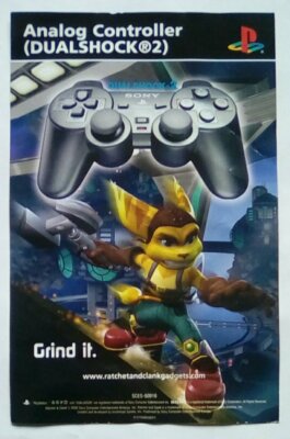 RARO INSERTO dépliant promozionale Codemasters Genius in gioco playstation 2 PS2 PS 
