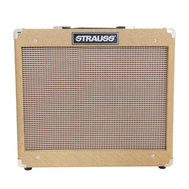 Strauss SVT-15R 15 Watt Combo Valve Amplifier with Reverb (Tweed) Brand New