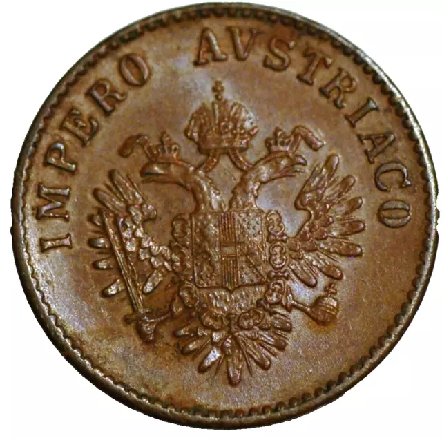 Italian States LOMBARDY VENETIA 5 Centesimi 1852 C# 31.1