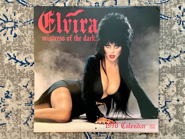Rare Elvira Mistress of the Dark Official 1990 Calendar 12” X 12”